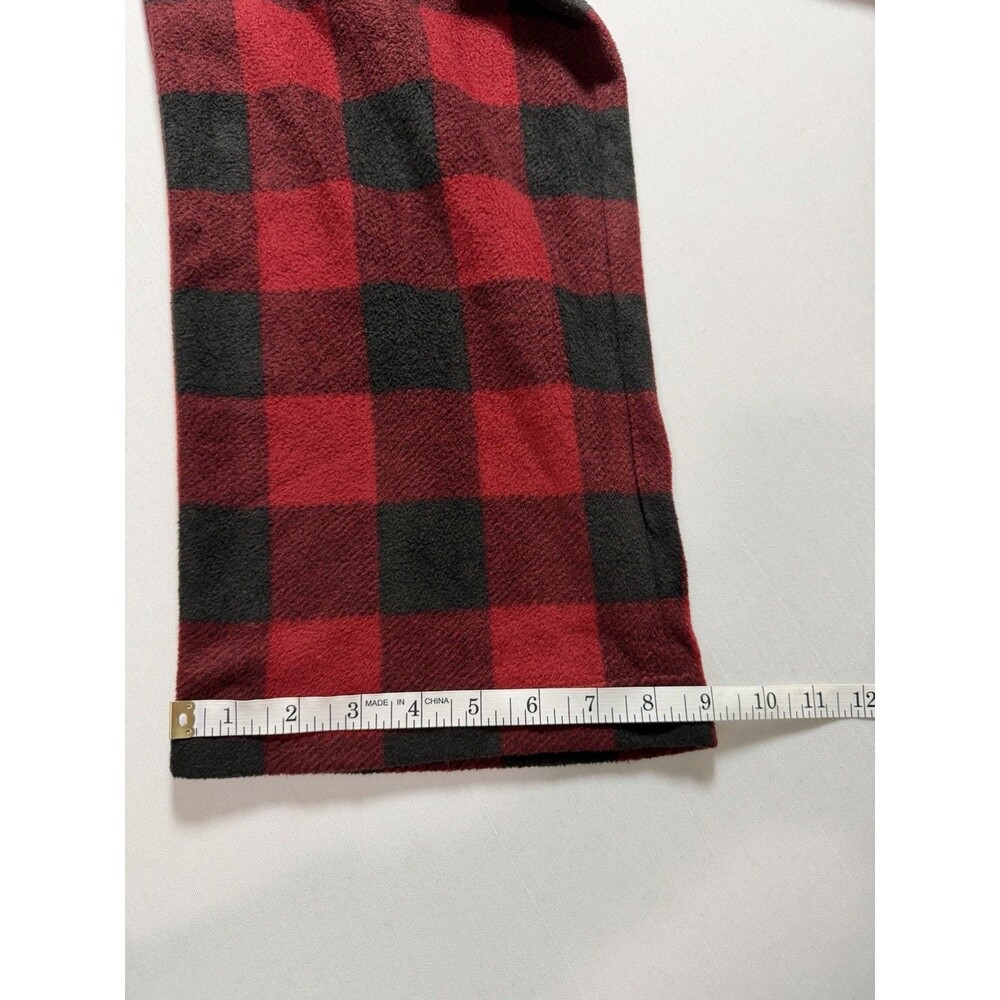 Lucky Brand Sleep Pant Men’s Red Black Flannel Elastic Waist Pockets Size L - Picture 7 of 7